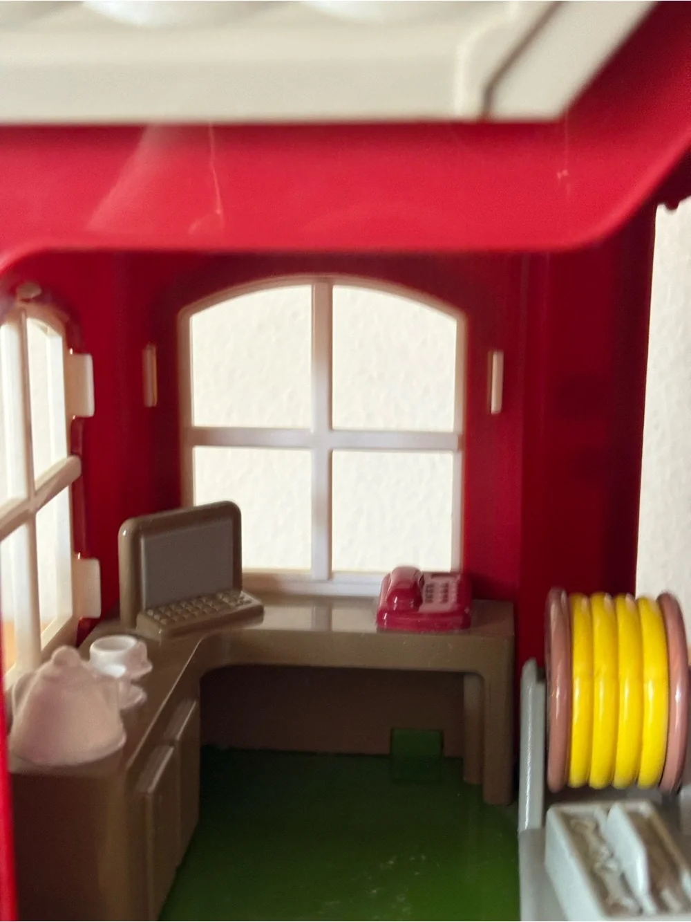Vintage Step 2 Main Street Village Firehouse Playset & 3 Fire Truck Toys